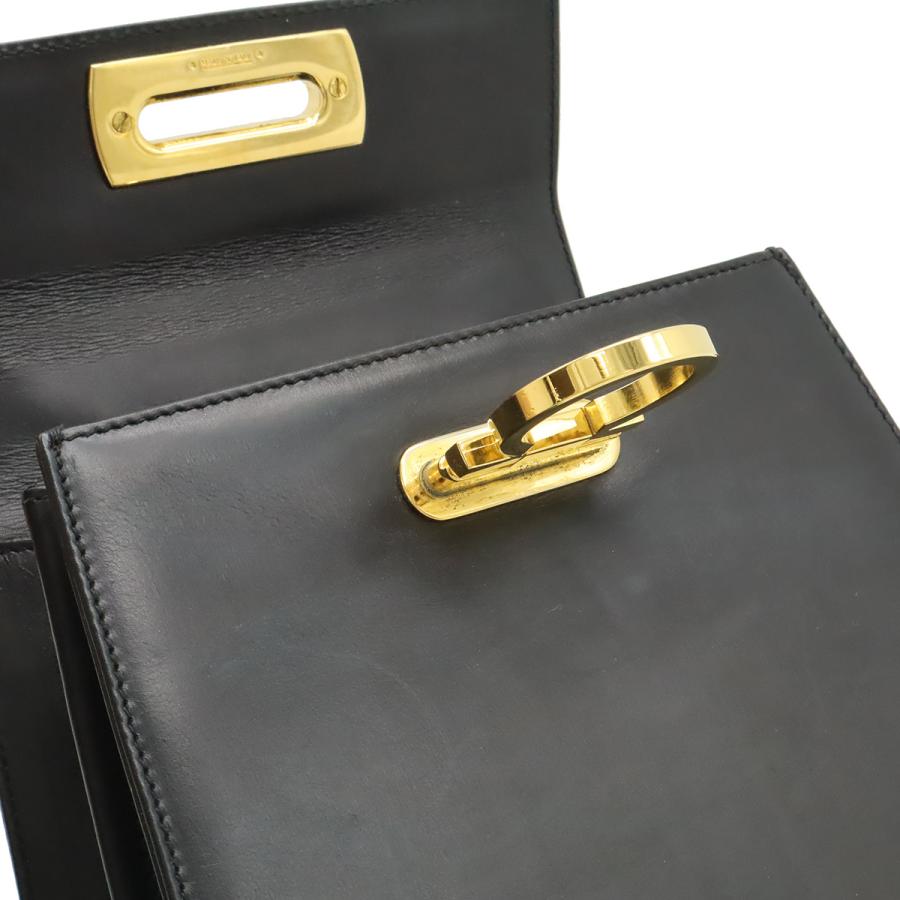 Salvatore Ferragamo サルヴァトーレ フェラガモ ガンチーニ ハンドバッグ 2WAY ショルダーバッグ レザー ブラック 黒 ゴールド金具 |  | 04