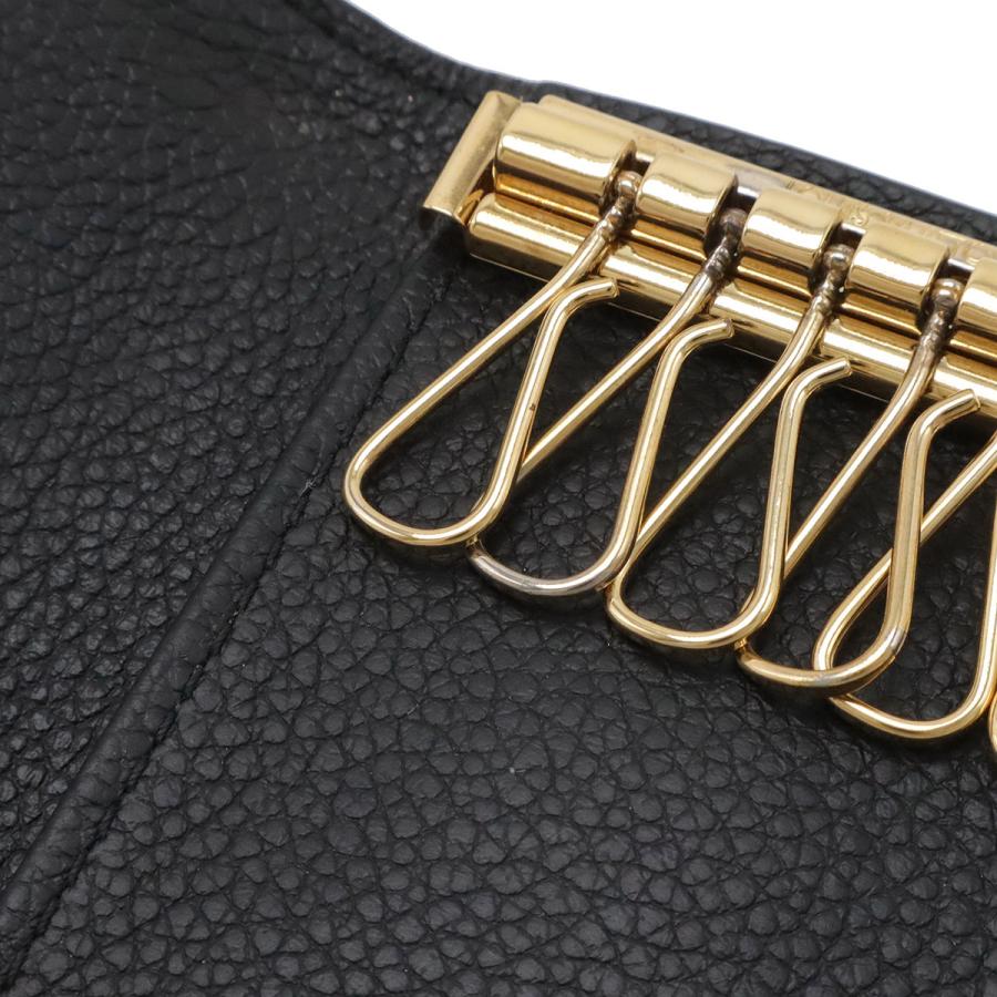 LOUIS VUITTON ルイ ヴィトン モノグラムアンプラント ミュルティクレ6 6連キーケース レザー ノワール 黒 ブラック ゴールド金具 M64421 | LOUIS VUITTON | 06