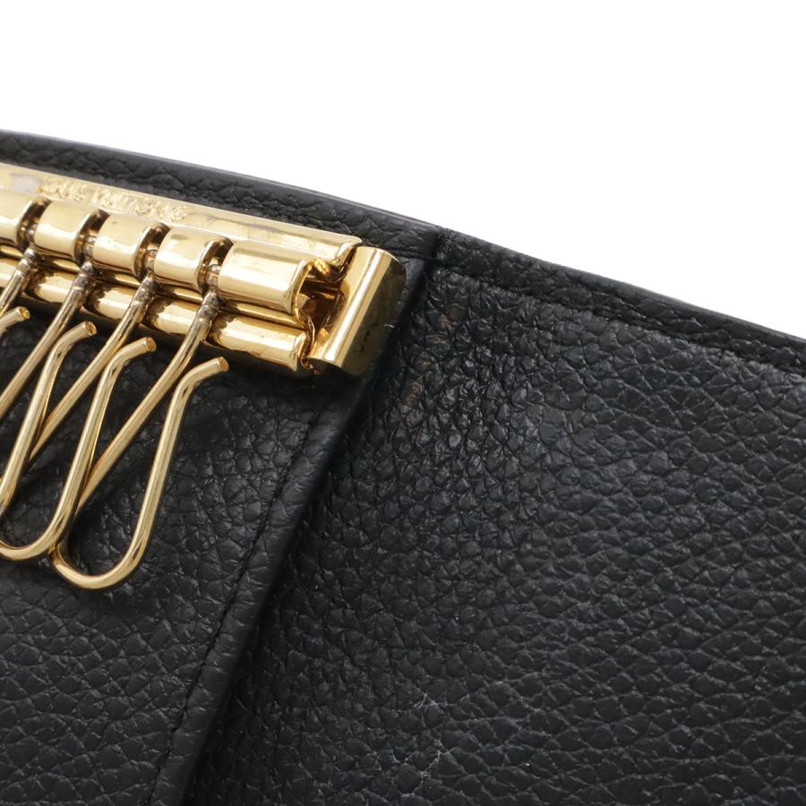 LOUIS VUITTON ルイ ヴィトン モノグラムアンプラント ミュルティクレ6 6連キーケース レザー ノワール 黒 ブラック ゴールド金具 M64421 | LOUIS VUITTON | 07