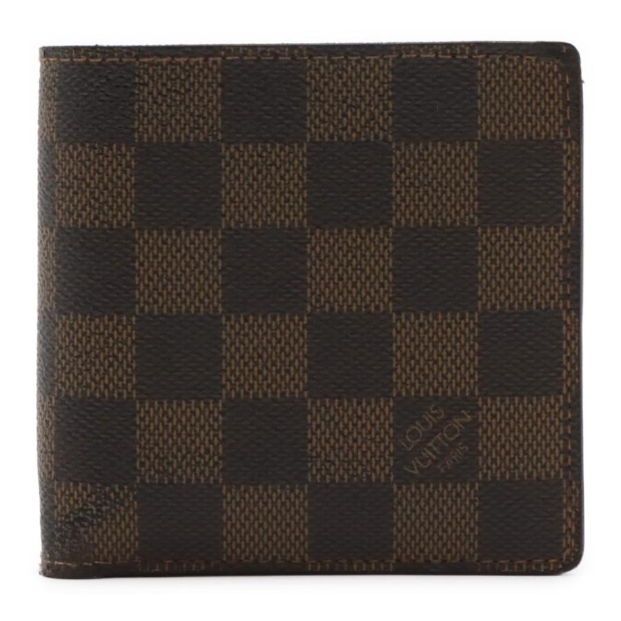 LOUIS VUITTON ルイ ヴィトン ダミエ ポルトフォイユ マルコ 2つ折財布 二つ折り財布 ベタなし N61675 | LOUIS VUITTON