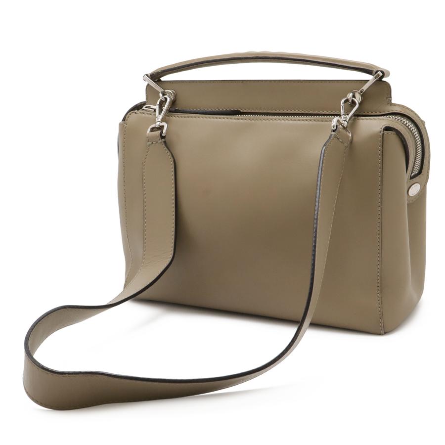 FENDI フェンディ ドットコム ハンドバッグ 2WAY ショルダーバッグ セミショルダー レザー グレージュ ポーチ付き 8BN293 | FENDI | 01