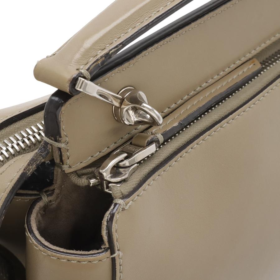 FENDI フェンディ ドットコム ハンドバッグ 2WAY ショルダーバッグ セミショルダー レザー グレージュ ポーチ付き 8BN293 | FENDI | 03
