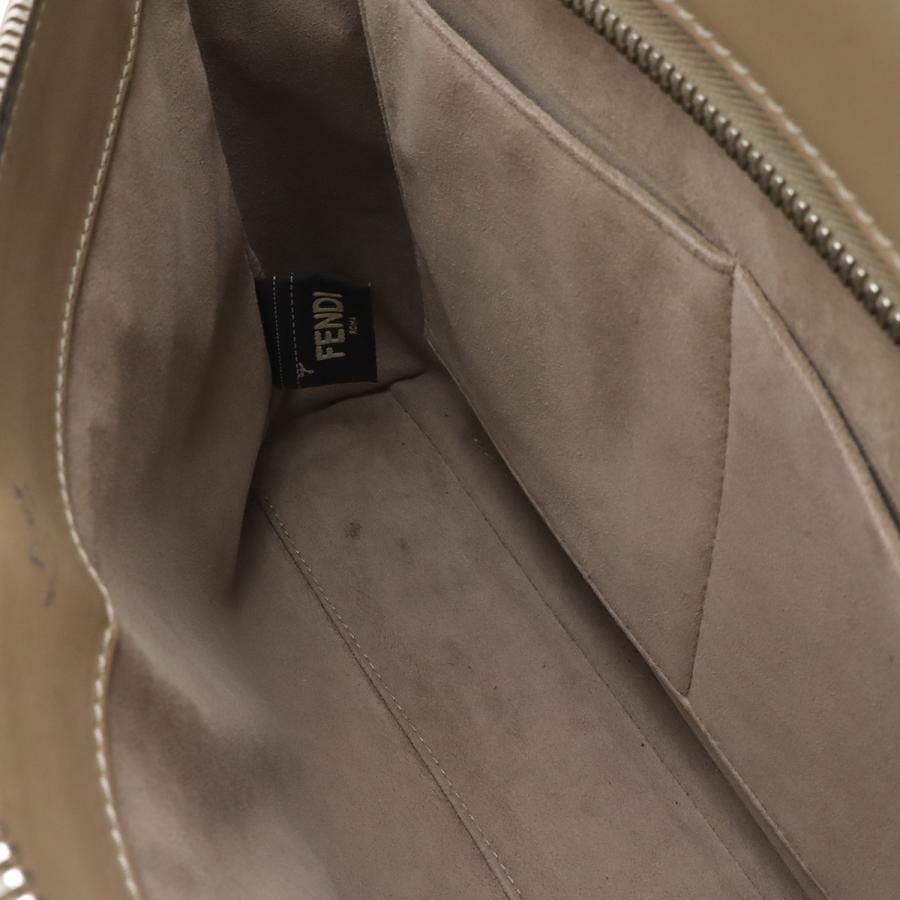 FENDI フェンディ ドットコム ハンドバッグ 2WAY ショルダーバッグ セミショルダー レザー グレージュ ポーチ付き 8BN293 | FENDI | 08
