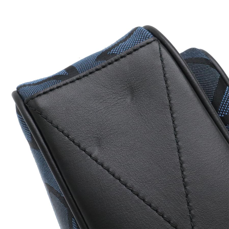 BURBERRY バーバリー ロゴ ORMOND オーモンド パディバッグ クロスボディバッグ ショルダーバッグ キャンバス レザー ブルー ブラック 黒 | BURBERRY | 03