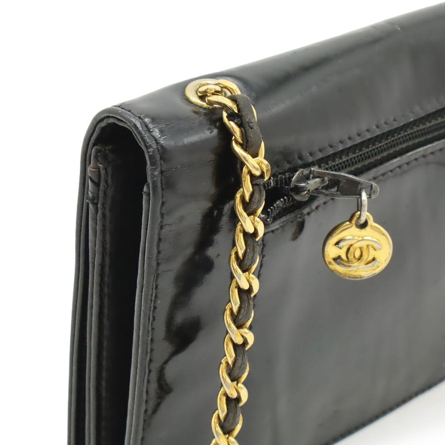 CHANEL シャネル ココマーク チェーンウォレット ショルダーバッグ ポシェット 斜め掛け エナメル パテントレザー レザー ゴールド金具 | CHANEL | 03