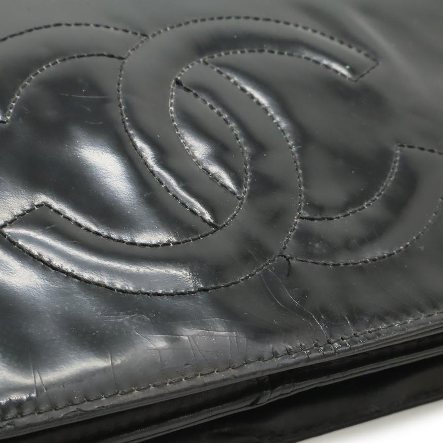 CHANEL シャネル ココマーク チェーンウォレット ショルダーバッグ ポシェット 斜め掛け エナメル パテントレザー レザー ゴールド金具 | CHANEL | 08