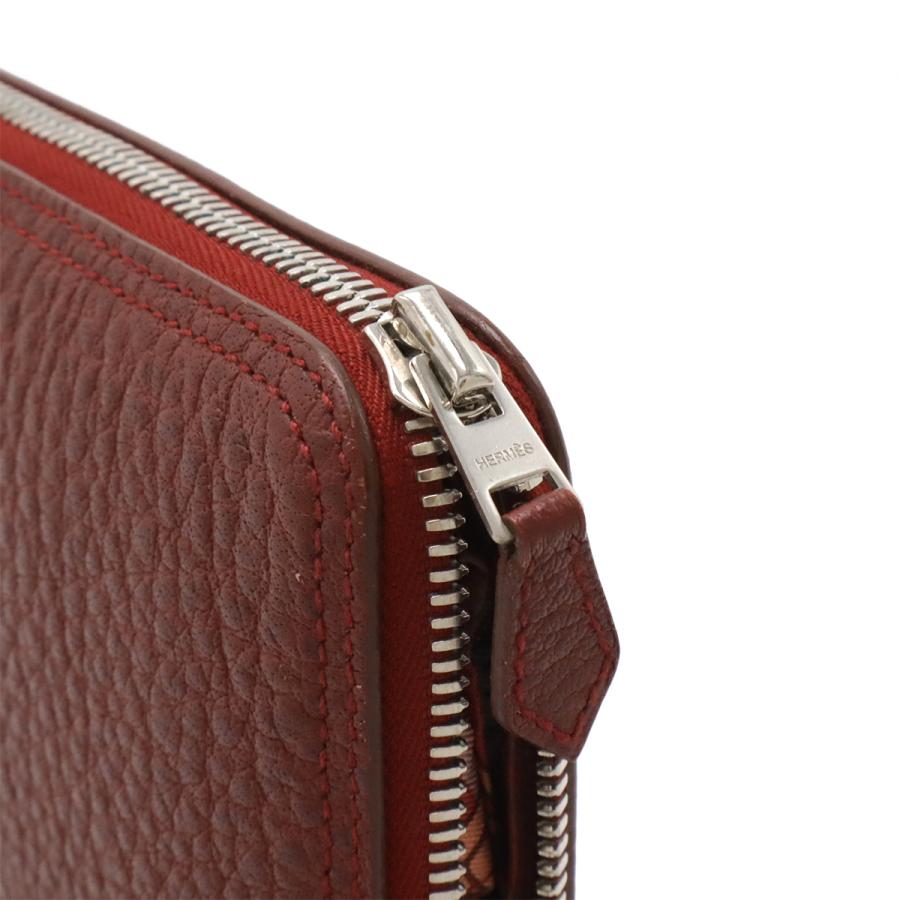 HERMES エルメス シルキーポップ エコバッグ トートバッグ 折り畳み ブッフルスキッパー レザー シルク ルージュアッシュ レッド | HERMES | 04