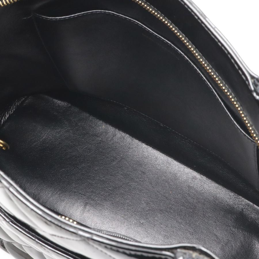 CHANEL シャネル マトラッセ ココマーク 復刻トート トートバッグ ショルダーバッグ エナメル レザー ブラック 黒 ゴールド金具 A01804 | CHANEL | 06