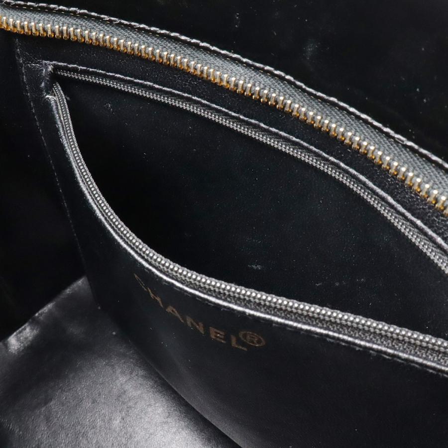 CHANEL シャネル マトラッセ ココマーク 復刻トート トートバッグ ショルダーバッグ エナメル レザー ブラック 黒 ゴールド金具 A01804 | CHANEL | 07