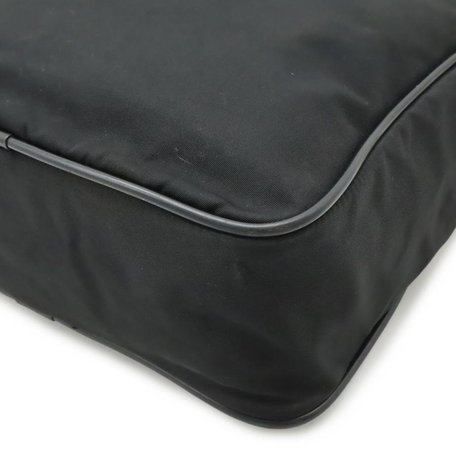 PRADA プラダ ショルダーバッグ メッセンジャーバッグ 斜め掛け ナイロン レザー NERO 黒 ブラック シルバー金具 V160 | PRADA | 02
