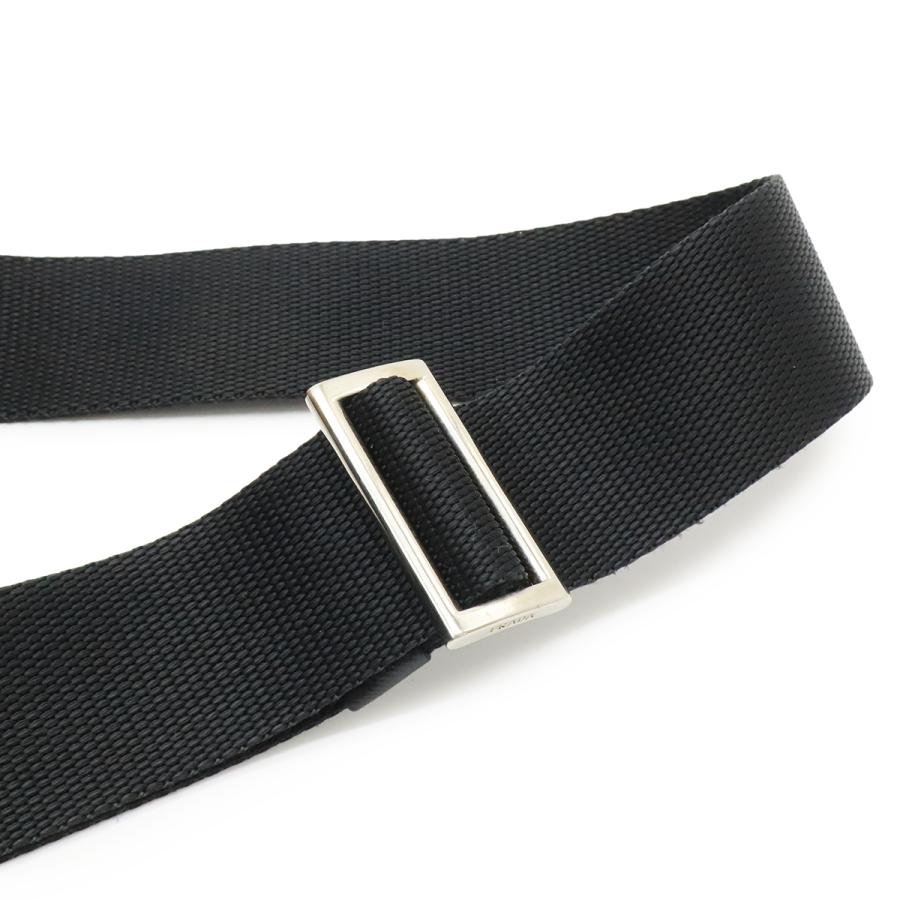 PRADA プラダ ショルダーバッグ メッセンジャーバッグ 斜め掛け ナイロン レザー NERO 黒 ブラック シルバー金具 V160 | PRADA | 03