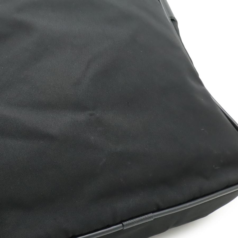 PRADA プラダ ショルダーバッグ メッセンジャーバッグ 斜め掛け ナイロン レザー NERO 黒 ブラック シルバー金具 V160 | PRADA | 08