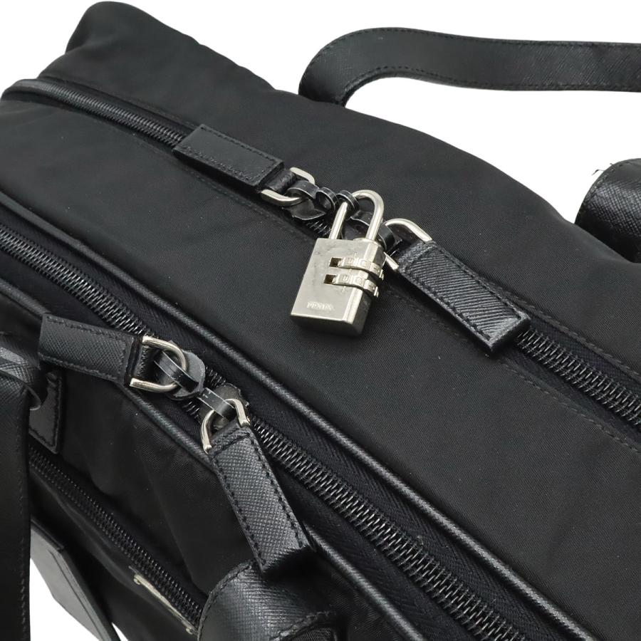 PRADA プラダ トライアングルロゴ ビジネスバッグ ブリーフケース 2WAY ショルダーバッグ ナイロン NERO 黒 ブラック 2VE407 | PRADA | 04