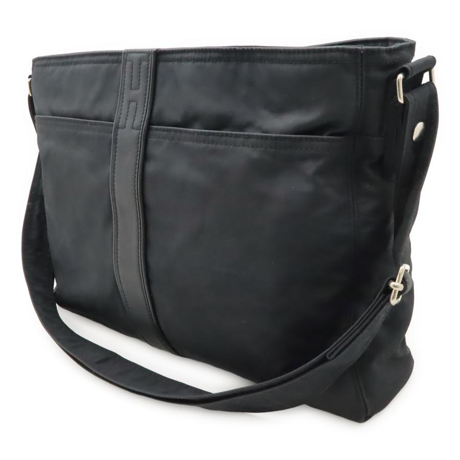 HERMES エルメス アカプルコ バサスMM トートバッグ ラージトート ハンドバッグ トワルシェブロン キャンバス レザー ブラック 黒 HERMES（エルメス） アカプルコ バサスMM トートバッグ ラージトート