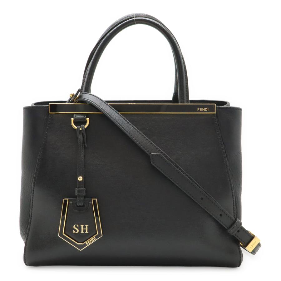 FENDI フェンディ PETITE 2JOURS プチ トゥージュール ハンドバッグ トートバッグ 2WAY ショルダーバッグ レザー ブラック 黒 | FENDI