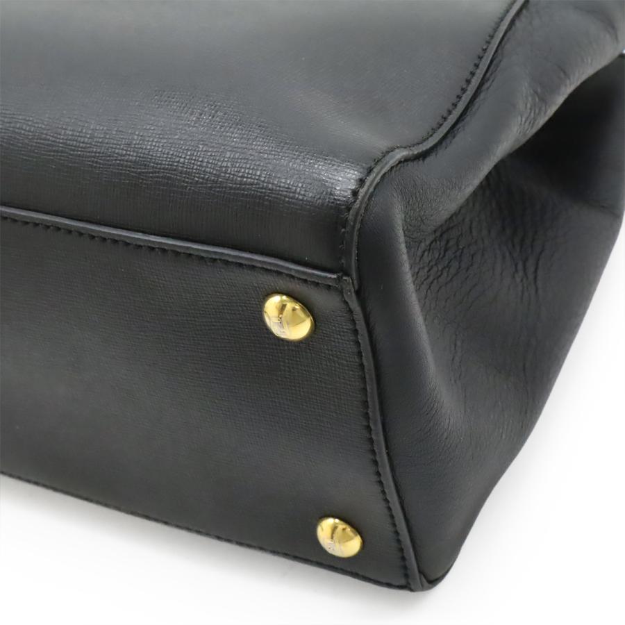 FENDI フェンディ PETITE 2JOURS プチ トゥージュール ハンドバッグ トートバッグ 2WAY ショルダーバッグ レザー ブラック 黒 | FENDI | 02