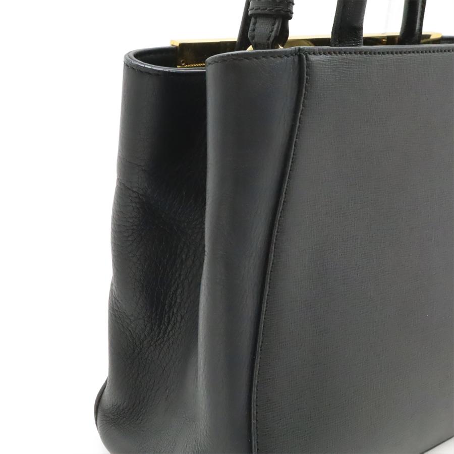 FENDI フェンディ PETITE 2JOURS プチ トゥージュール ハンドバッグ トートバッグ 2WAY ショルダーバッグ レザー ブラック 黒 | FENDI | 03