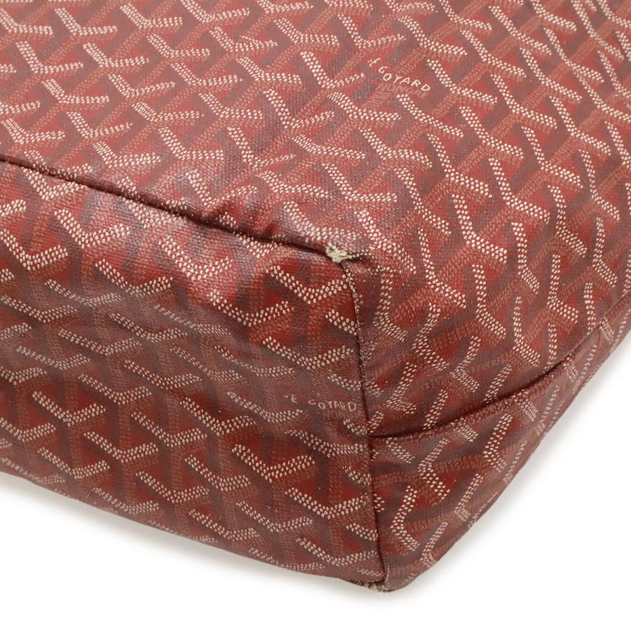 GOYARD ゴヤール サンルイPM トートバッグ ショルダーバッグ コーティングキャンバス PVC レザー レッド 赤 ホワイト 白 ポーチ付き | GOYARD | 02