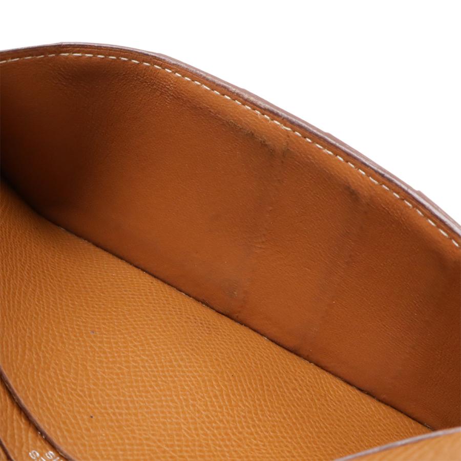 HERMES エルメス ベアン 2PLIS デュプリ 3つ折長財布 三つ折り長財布 ヴォーエプソン レザー ゴールド キャメル ブラウン シルバー金具 | HERMES | 06