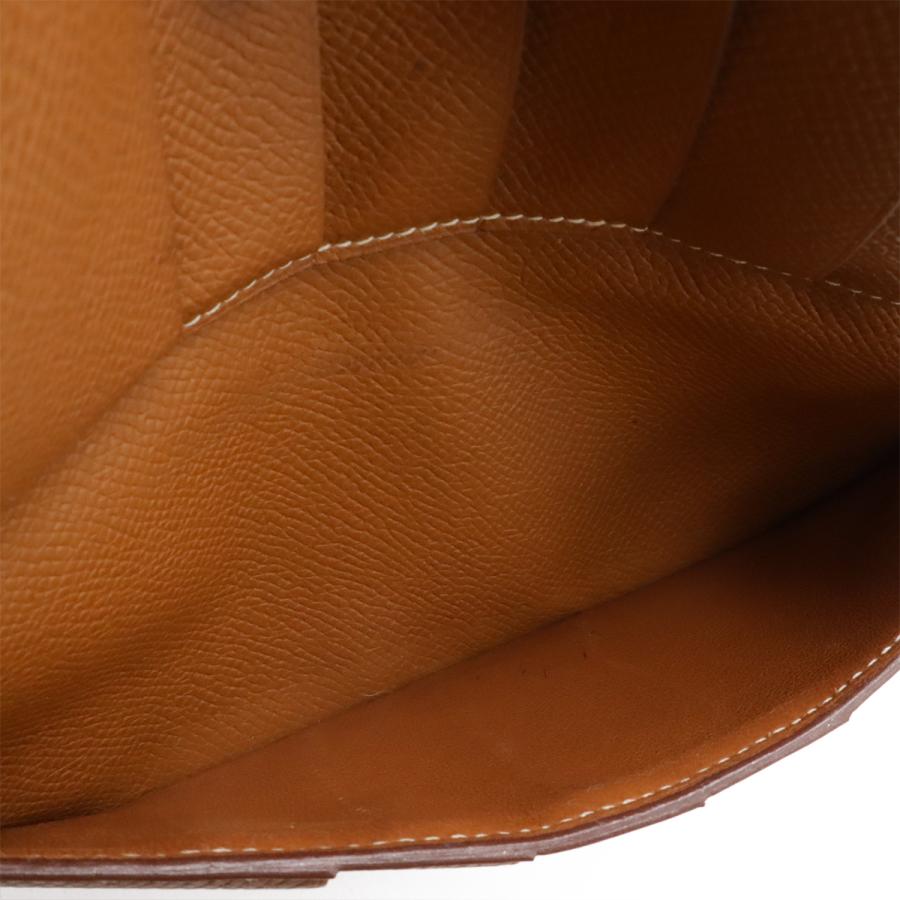 HERMES エルメス ベアン 2PLIS デュプリ 3つ折長財布 三つ折り長財布 ヴォーエプソン レザー ゴールド キャメル ブラウン シルバー金具 | HERMES | 07
