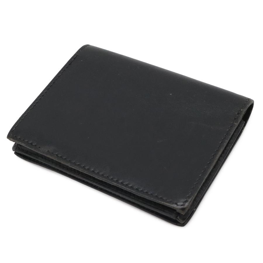 HERMES エルメス サクラ セリエボタン カードケース 名刺入れ ボックスカーフ BOXカーフ レザー ブラック 黒 シルバー金具 □G刻印 | HERMES | 01