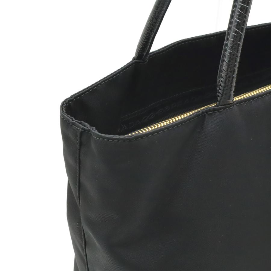 プラダ （PRADA） ロゴ レザートート バッグ ショルダーバッグ　ブラック PRADA（プラダ） トライアングルロゴ トートバッグ ショルダーバッグ