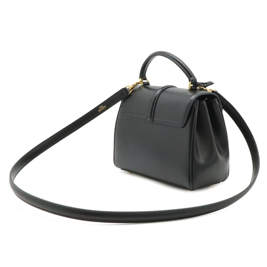 【未使用】 CELINE セリーヌ ミニ16 セーズ　ブラック CELINE（セリーヌ） ミニ 16 セーズ ワンハンドル ハンドバッグ 2WAY
