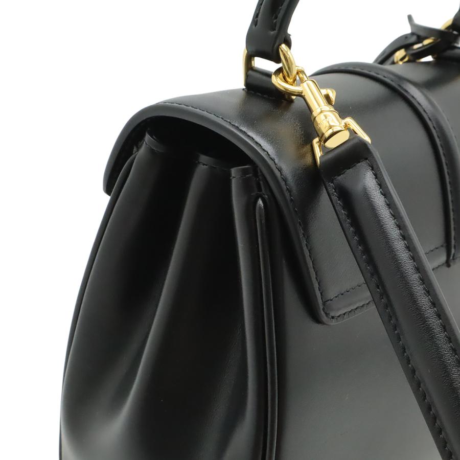 【未使用】 CELINE セリーヌ ミニ16 セーズ　ブラック CELINE（セリーヌ） ミニ 16 セーズ ワンハンドル ハンドバッグ 2WAY