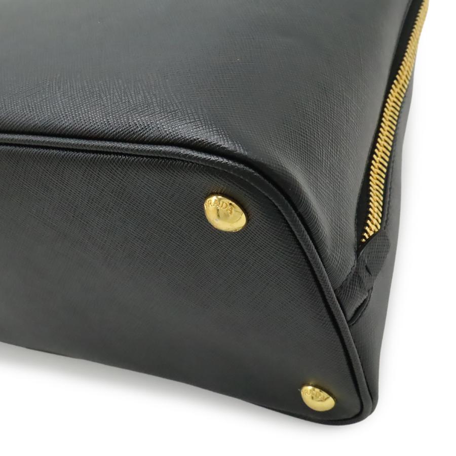 PRADA プラダ サフィアーノ ハンドバッグ トートバッグ レザー NERO ブラック 黒 ゴールド金具 BL0812 | PRADA | 02