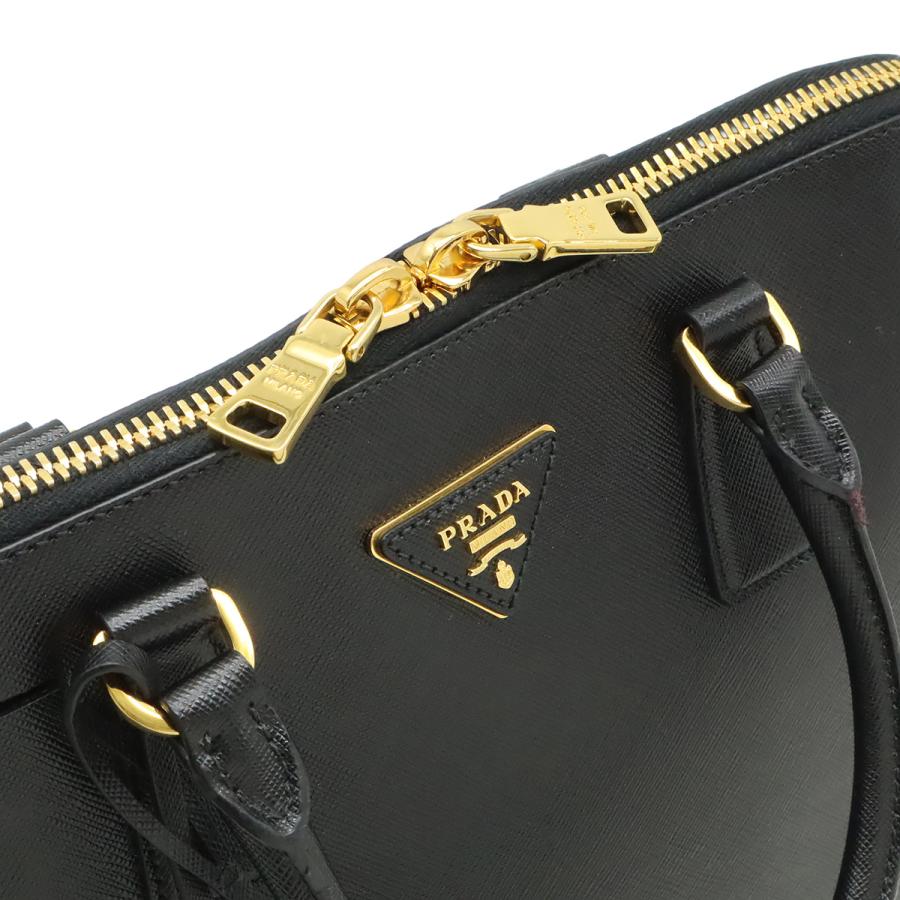 PRADA プラダ サフィアーノ ハンドバッグ トートバッグ レザー NERO ブラック 黒 ゴールド金具 BL0812 | PRADA | 05