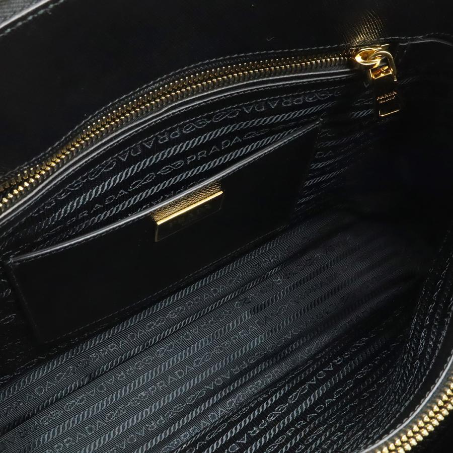 PRADA プラダ サフィアーノ ハンドバッグ トートバッグ レザー NERO ブラック 黒 ゴールド金具 BL0812 | PRADA | 07