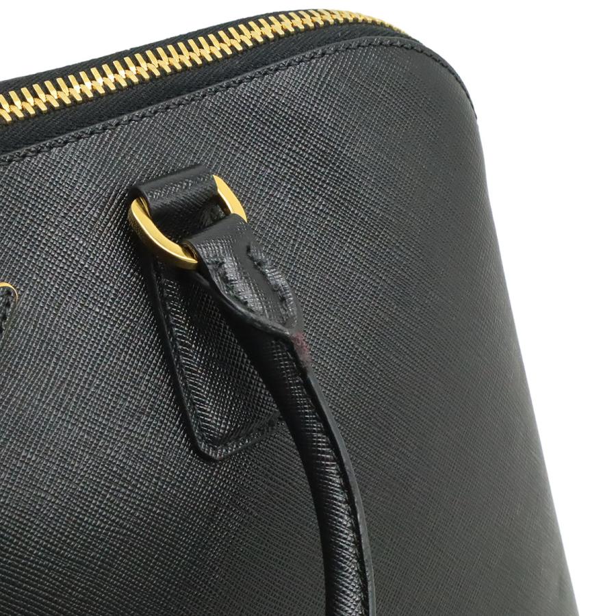 PRADA プラダ サフィアーノ ハンドバッグ トートバッグ レザー NERO ブラック 黒 ゴールド金具 BL0812 | PRADA | 08