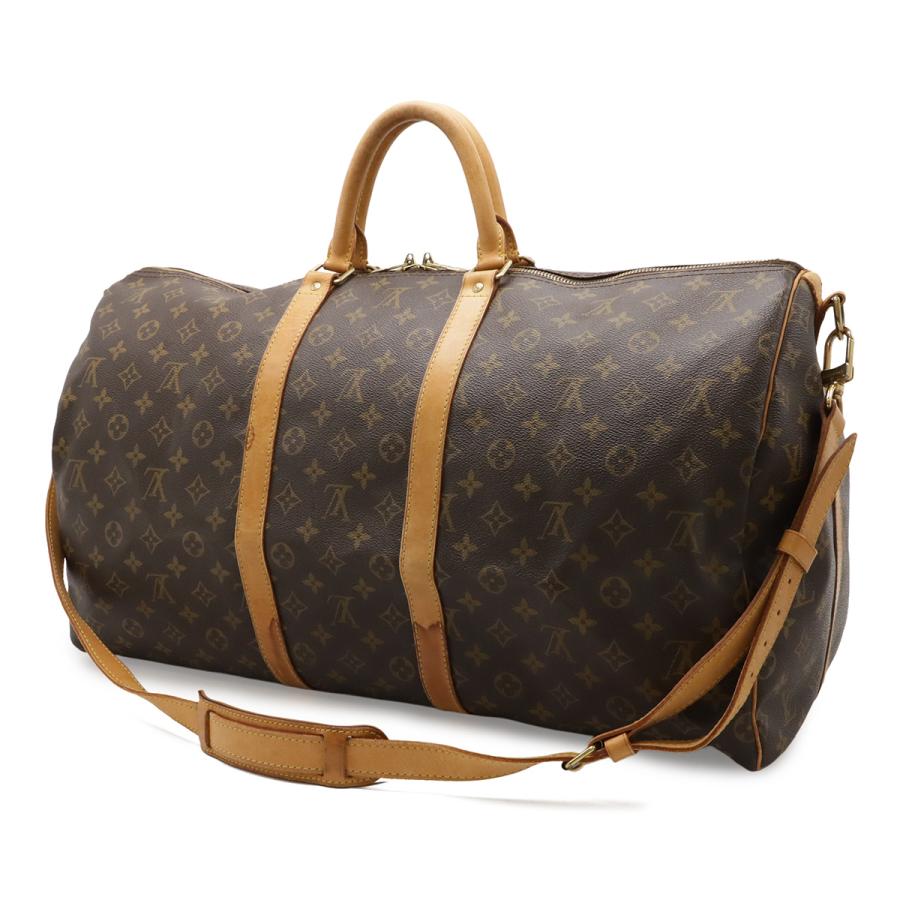 LOUIS VUITTON ルイ ヴィトン モノグラム キーポル バンドリエール55 ボストンバッグ 旅行カバン トラベルバッグ 2WAY ショルダーバッグ