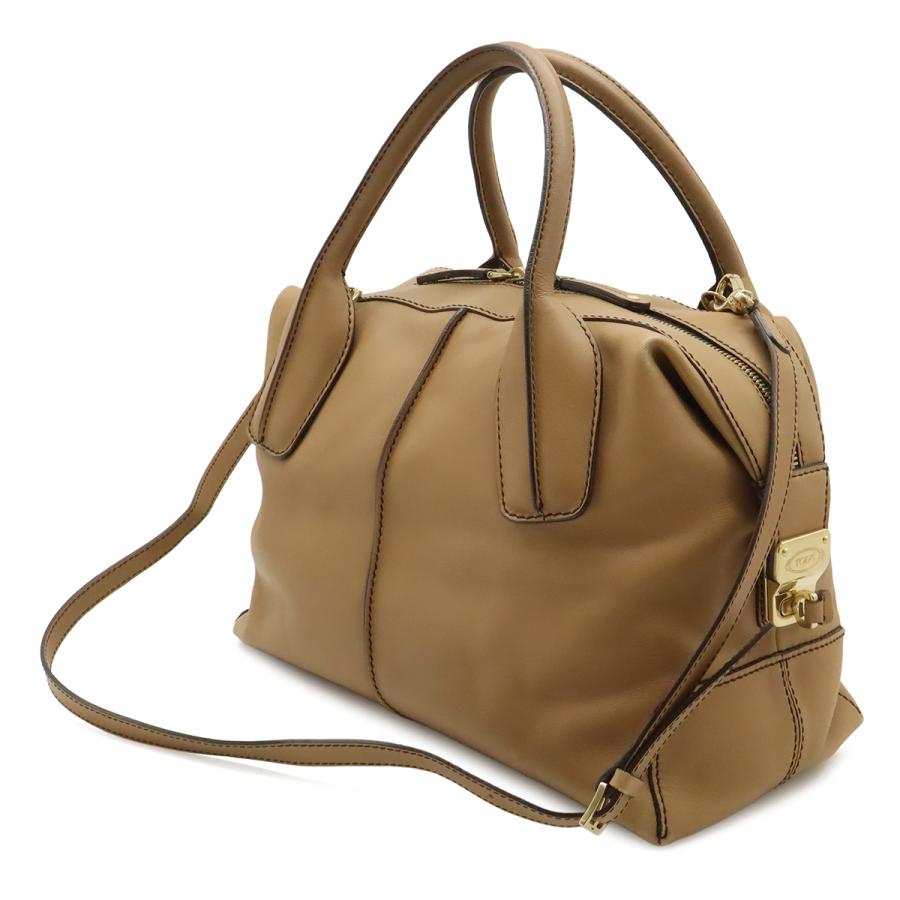 TOD'S トッズ D-styling Dスタイリング Dバッグ ハンドバッグ ミニボストン 2WAY ショルダーバッグ レザー ブラウンベージュ系 | TOD'S | 01