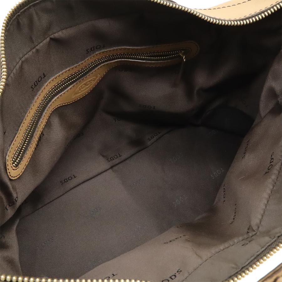 TOD'S トッズ D-styling Dスタイリング Dバッグ ハンドバッグ ミニボストン 2WAY ショルダーバッグ レザー ブラウンベージュ系 | TOD'S | 05