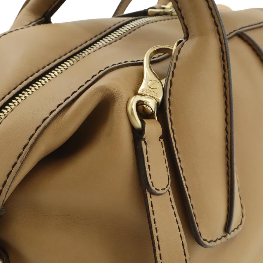 TOD'S トッズ D-styling Dスタイリング Dバッグ ハンドバッグ ミニボストン 2WAY ショルダーバッグ レザー ブラウンベージュ系 | TOD'S | 06