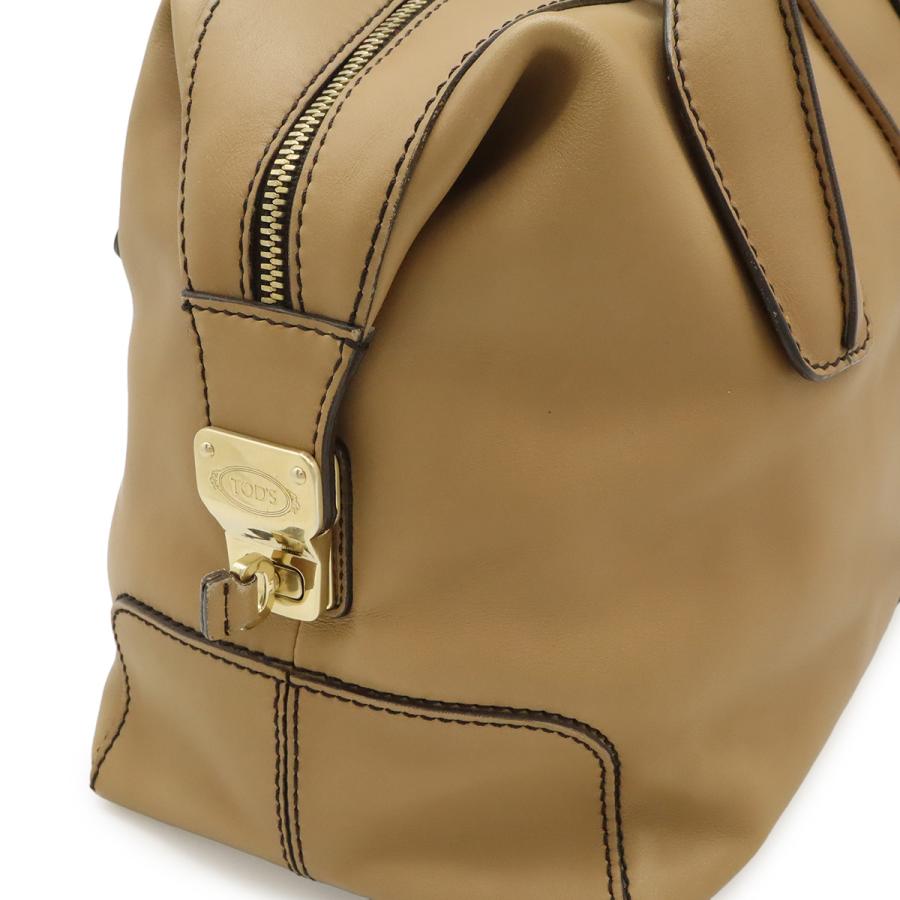 TOD'S トッズ D-styling Dスタイリング Dバッグ ハンドバッグ ミニボストン 2WAY ショルダーバッグ レザー ブラウンベージュ系 | TOD'S | 07
