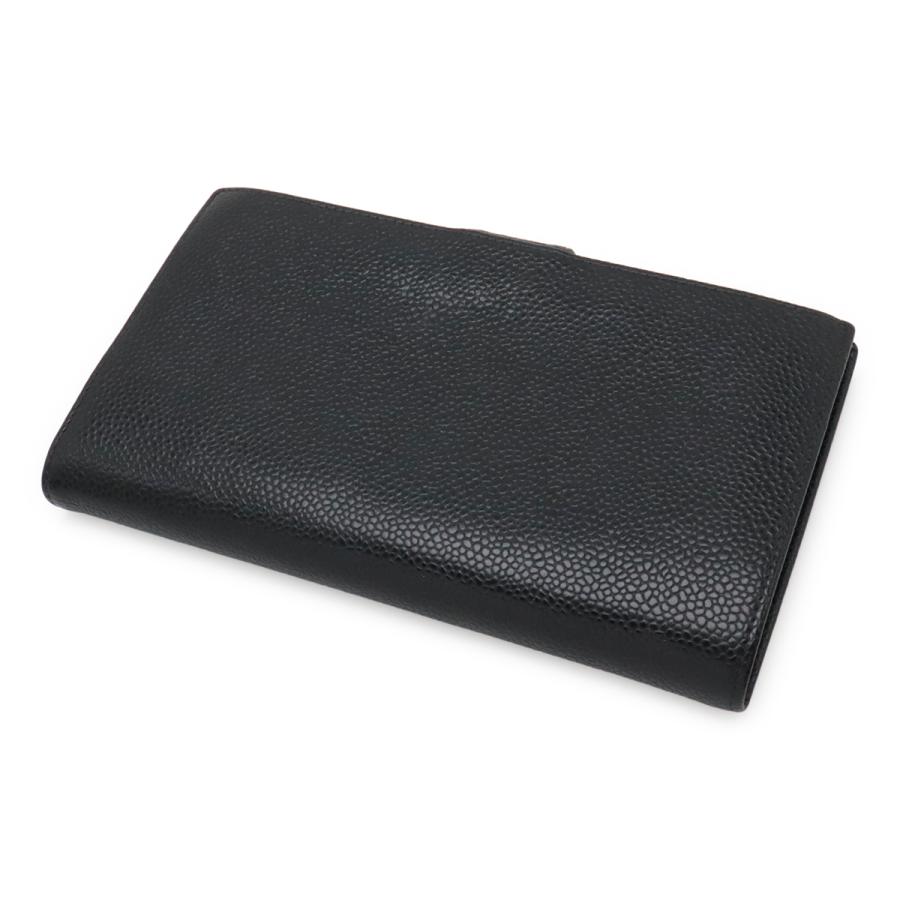 CHANEL シャネル ココマーク がま口 ガマ口 長財布 キャビアスキン レザー ブラック 黒 ゴールド金具 A13498 | CHANEL | 01