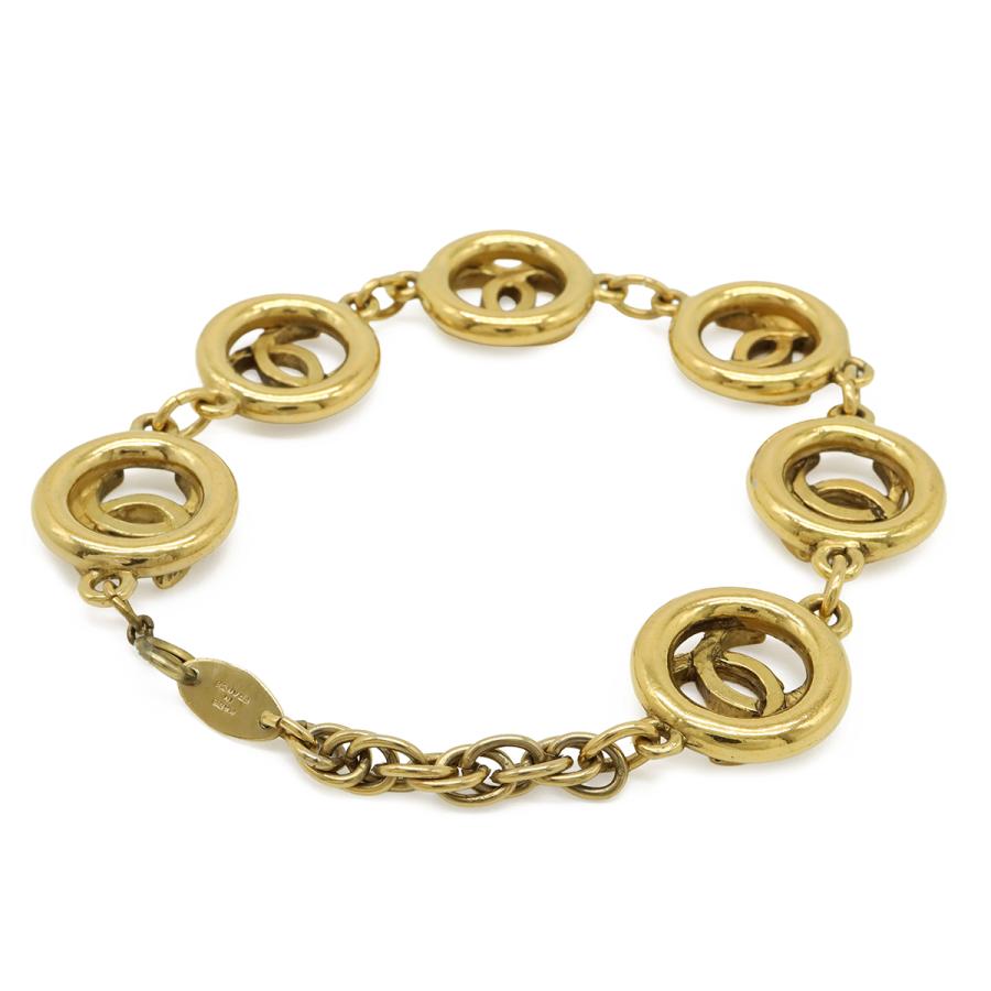 CHANEL シャネル ココマーク サークル チェーン ブレスレット ヴィンテージ GP ゴールド | CHANEL | 01