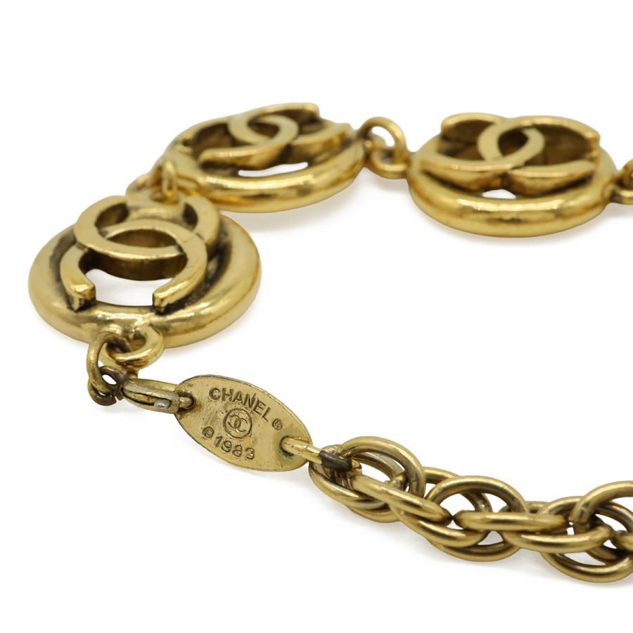 CHANEL シャネル ココマーク サークル チェーン ブレスレット ヴィンテージ GP ゴールド | CHANEL | 04