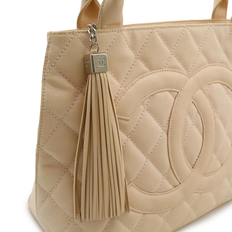 CHANEL シャネル マトラッセ ココマーク 復刻トート トートバッグ ショルダーバッグ キャンバス レザー ピンク ゴールド金具 | CHANEL | 04