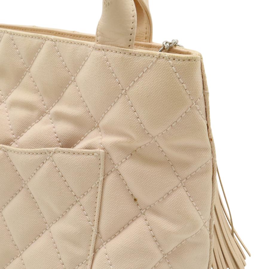 CHANEL シャネル マトラッセ ココマーク 復刻トート トートバッグ ショルダーバッグ キャンバス レザー ピンク ゴールド金具 | CHANEL | 07