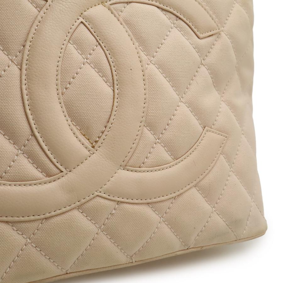 CHANEL シャネル マトラッセ ココマーク 復刻トート トートバッグ ショルダーバッグ キャンバス レザー ピンク ゴールド金具 | CHANEL | 08