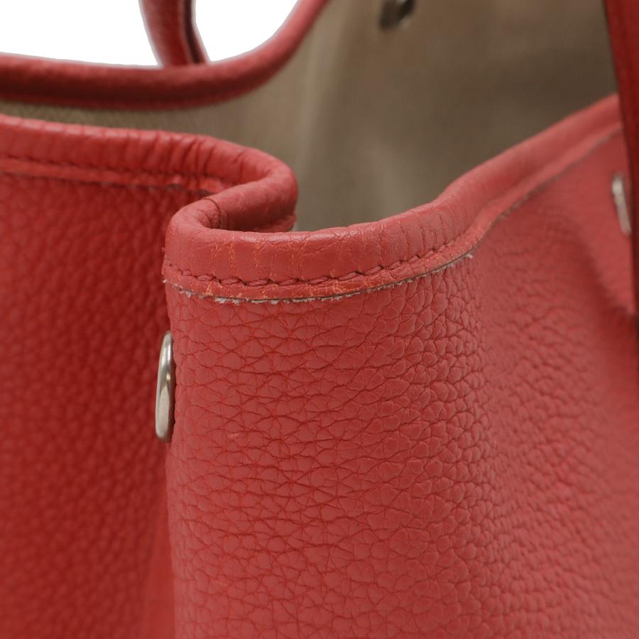 HERMES エルメス ガーデンパーティPM トートバッグ ハンドバッグ ネゴンダ レザー ローズアザレ ピンク シルバー金具 □O刻印 | HERMES | 03