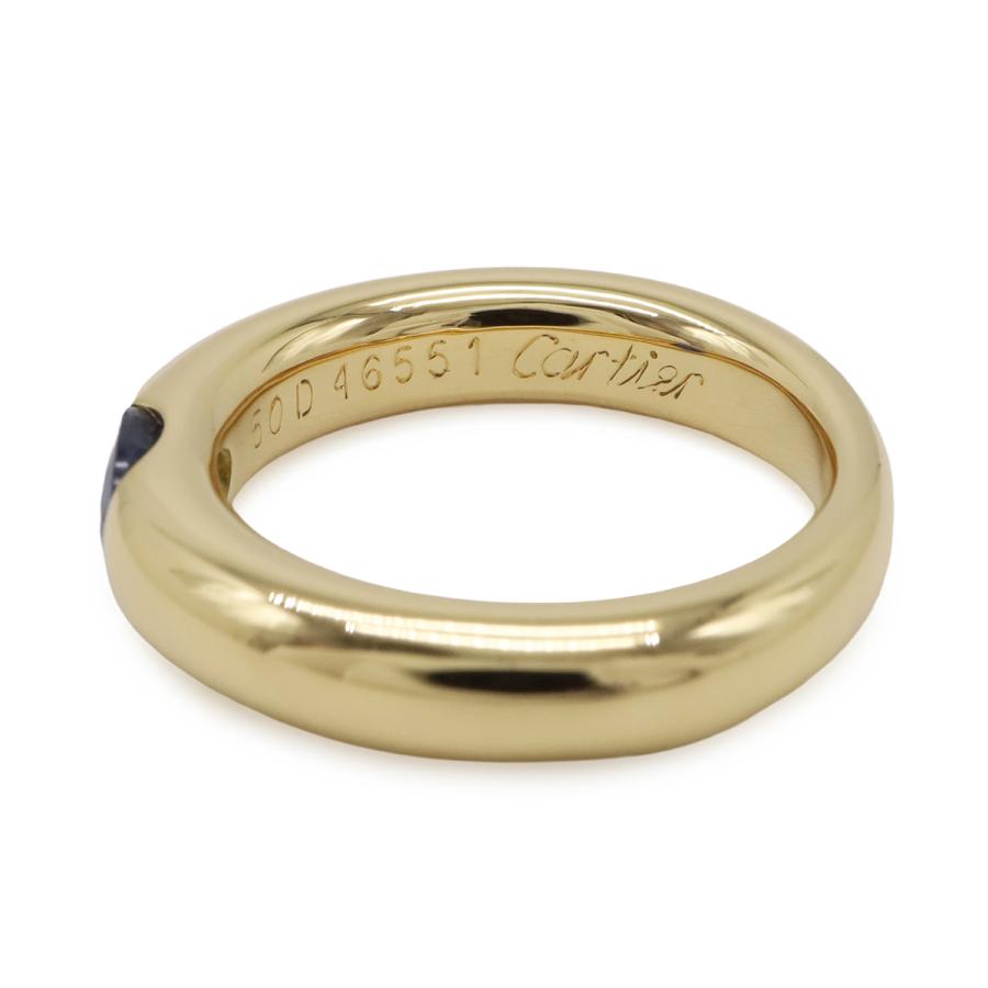 Cartier カルティエ エリプス サファイア リング 指輪 K18YG イエローゴールド #50 日本サイズ約10号 | Cartier | 03