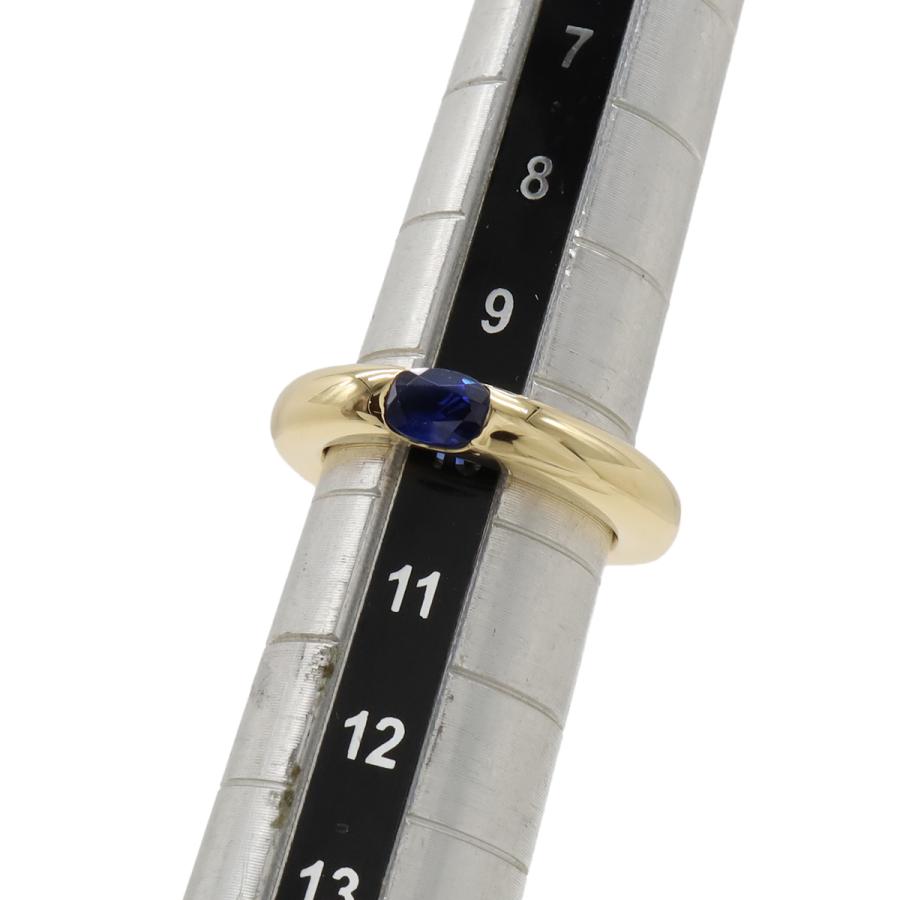 Cartier カルティエ エリプス サファイア リング 指輪 K18YG イエローゴールド #50 日本サイズ約10号 | Cartier | 04