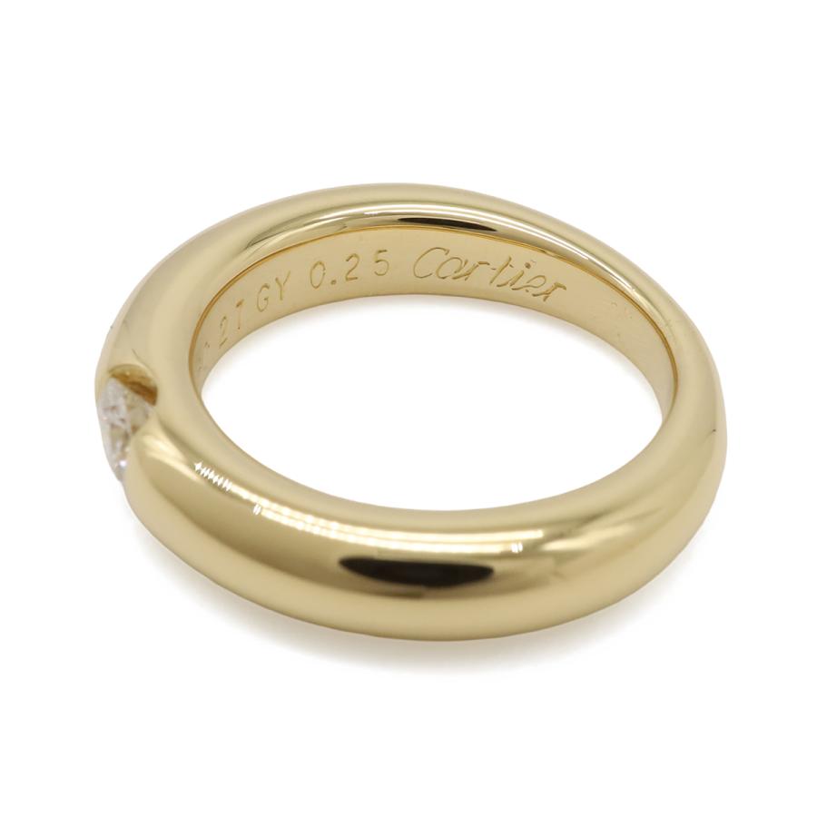 Cartier カルティエ エリプス ダイヤモンド リング 指輪 K18YG イエローゴールド 1PD D0.25ct #50 日本サイズ約10号 | Cartier | 03