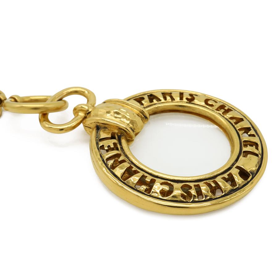CHANEL シャネル ルーペネックレス Wチェーン ダブルチェーン ペンダント ロゴ サークル ラウンド ヴィンテージ GP ゴールド | CHANEL | 03