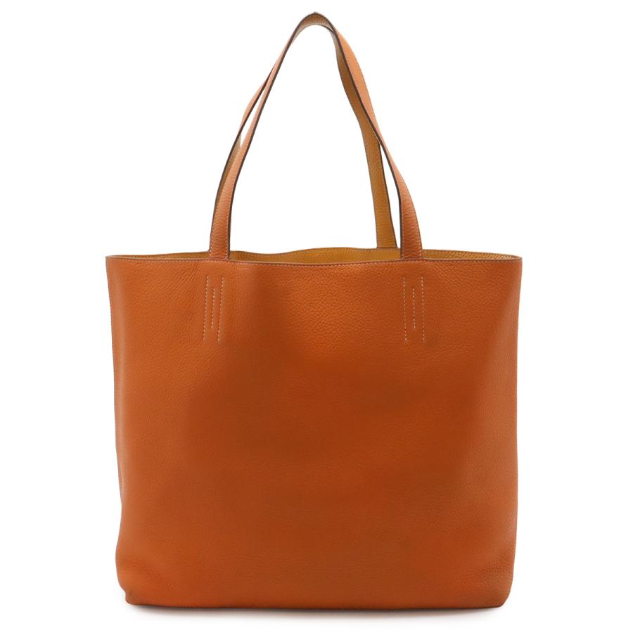 HERMES エルメス ドゥブルセンス45 ドゥブルサンス トートバッグ リバーシブル トリヨンクレマンス レザー ブラック トフィ | HERMES