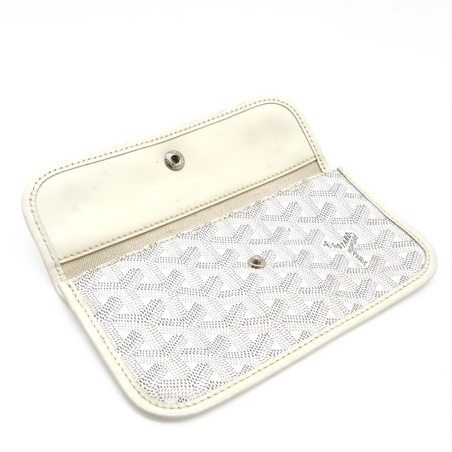 GOYARD ゴヤール サンルイPM トートバッグ ショルダーバッグ セミショルダー コーティングキャンバス レザー ホワイト 白 グレー | GOYARD | 08